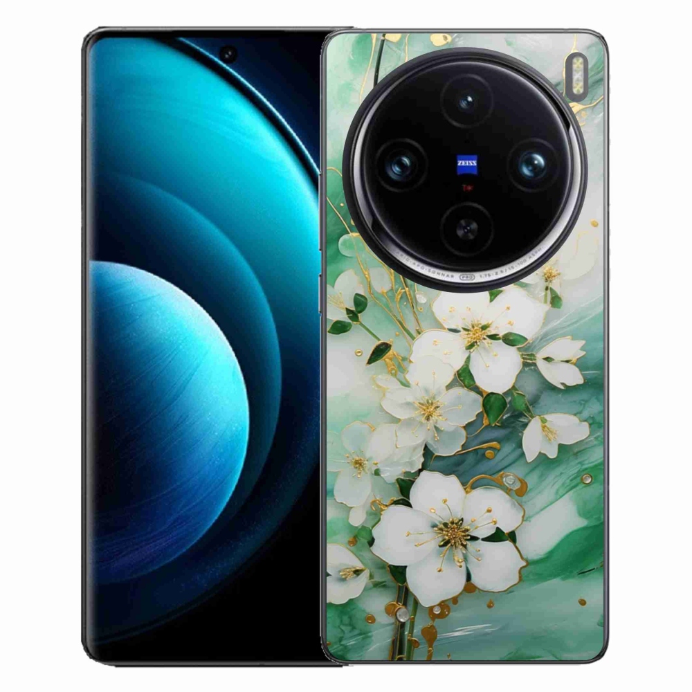 Gelový kryt mmCase na Vivo X100 Pro 5G - něžné květy