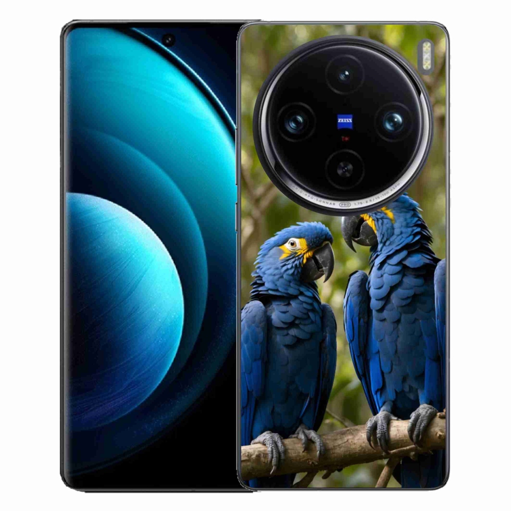 Gelový kryt mmCase na Vivo X100 Pro 5G - papouščí duo