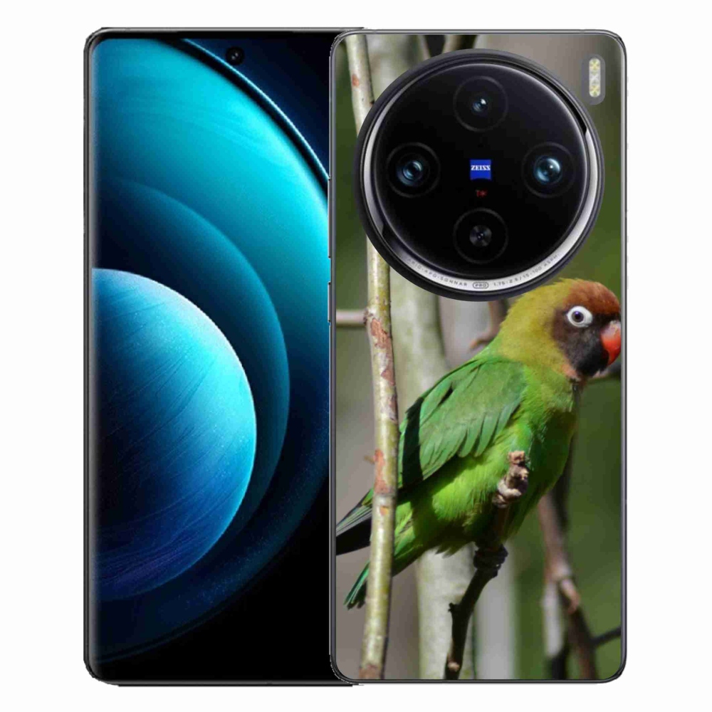 Gelový kryt mmCase na Vivo X100 Pro 5G - papoušek agapornis