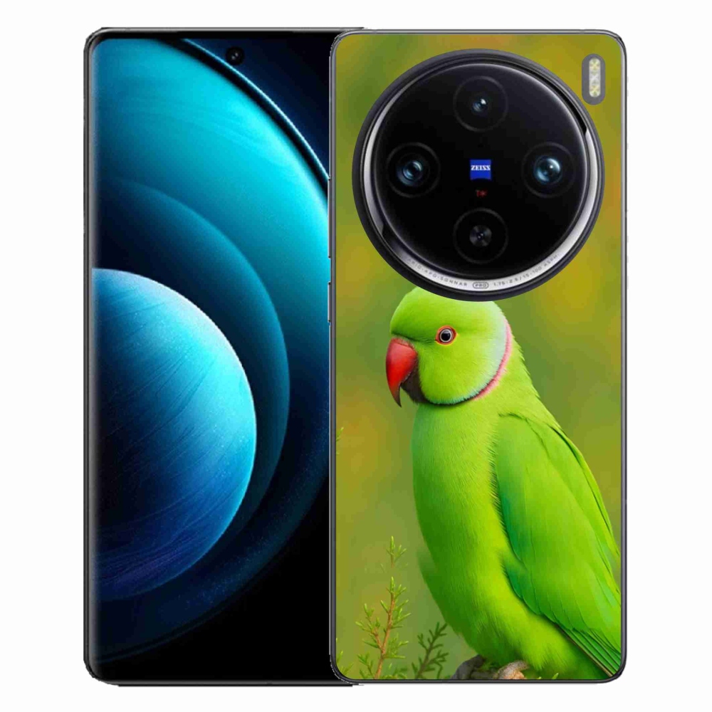 Gelový kryt mmCase na Vivo X100 Pro 5G - papoušek alexandr 2