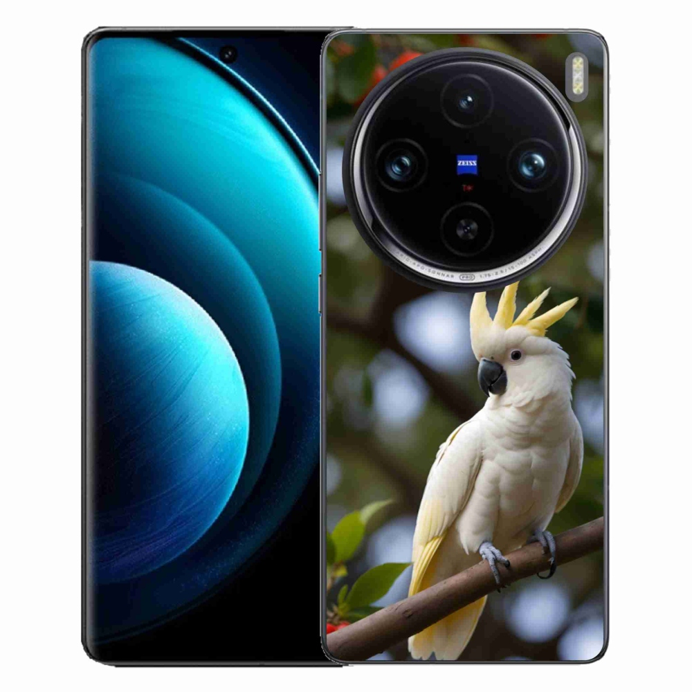 Gelový kryt mmCase na Vivo X100 Pro 5G - papoušek kakadu 3