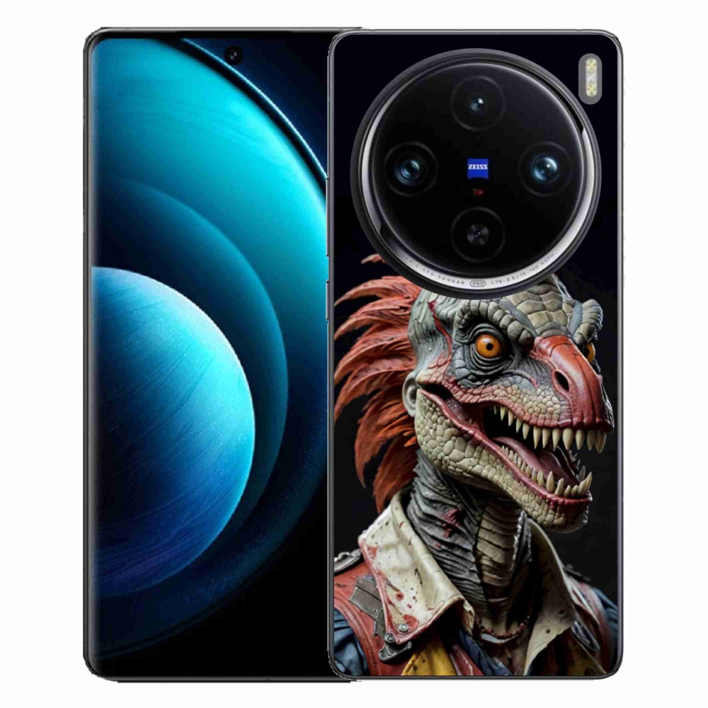 Gelový kryt mmCase na Vivo X100 Pro 5G - punk dinosaurus