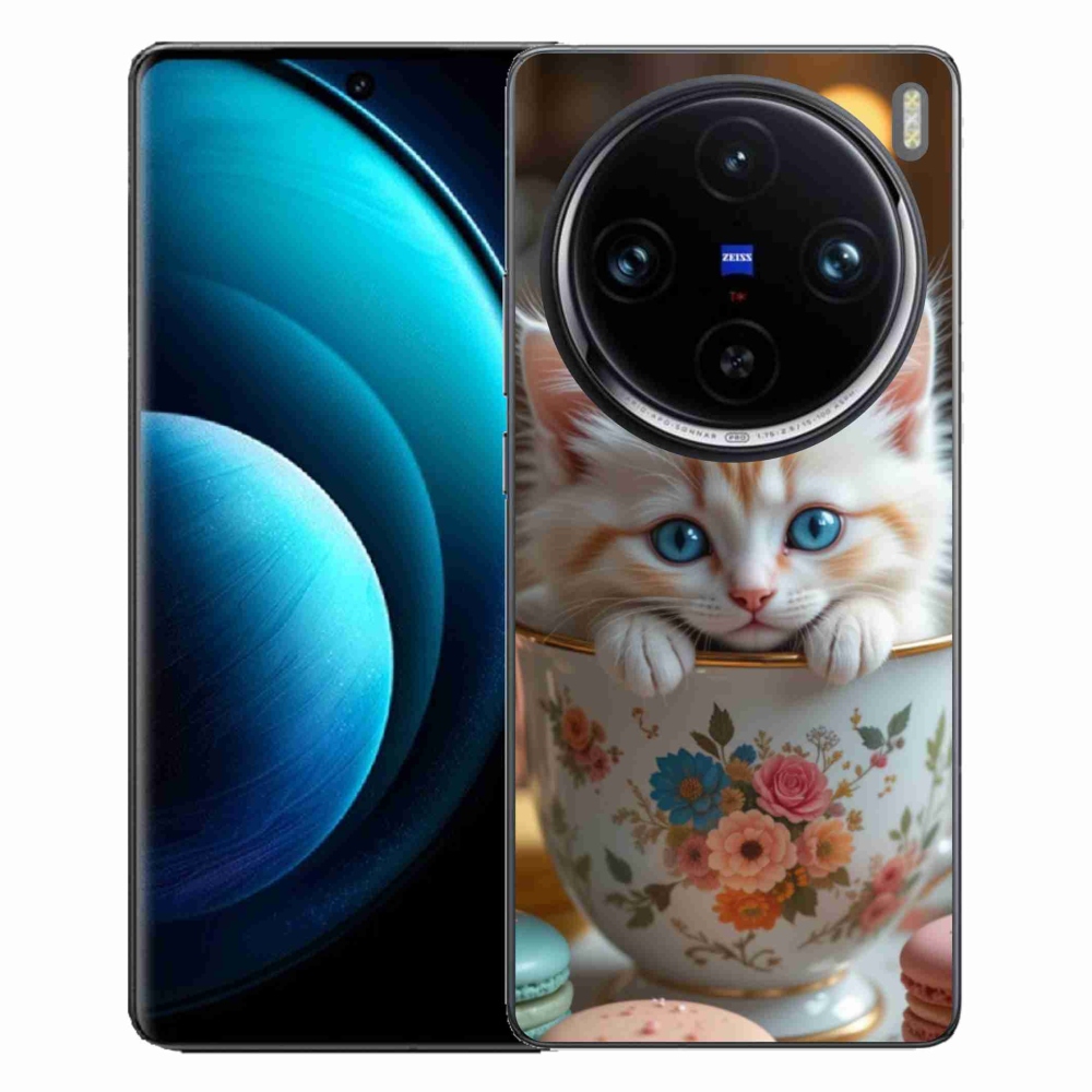 Gelový kryt mmCase na Vivo X100 Pro 5G - roztomilé kotě 6