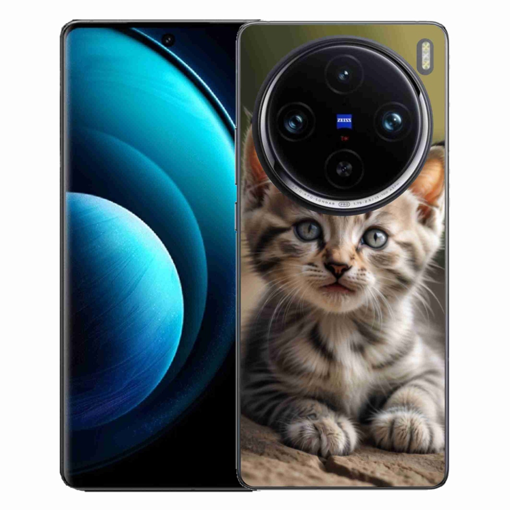 Gelový kryt mmCase na Vivo X100 Pro 5G - roztomilé kotě 9