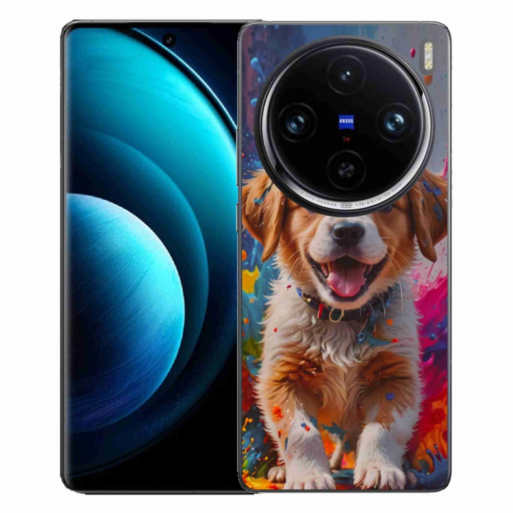 Gelový kryt mmCase na Vivo X100 Pro 5G - roztomilé štěně 3