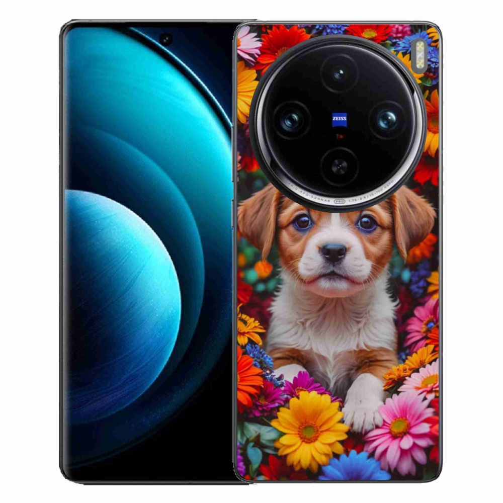 Gelový kryt mmCase na Vivo X100 Pro 5G - roztomilé štěně