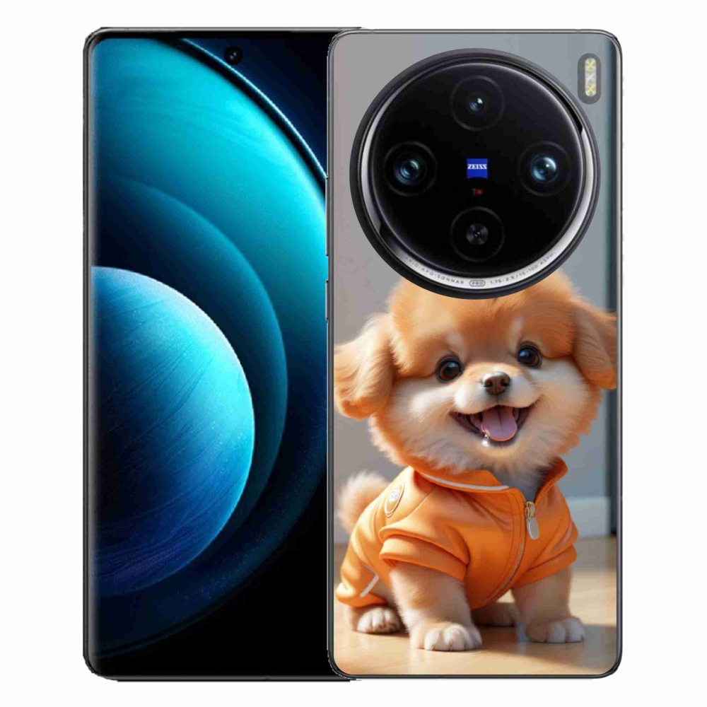 Gelový kryt mmCase na Vivo X100 Pro 5G - roztomilý pomeranian v mikině