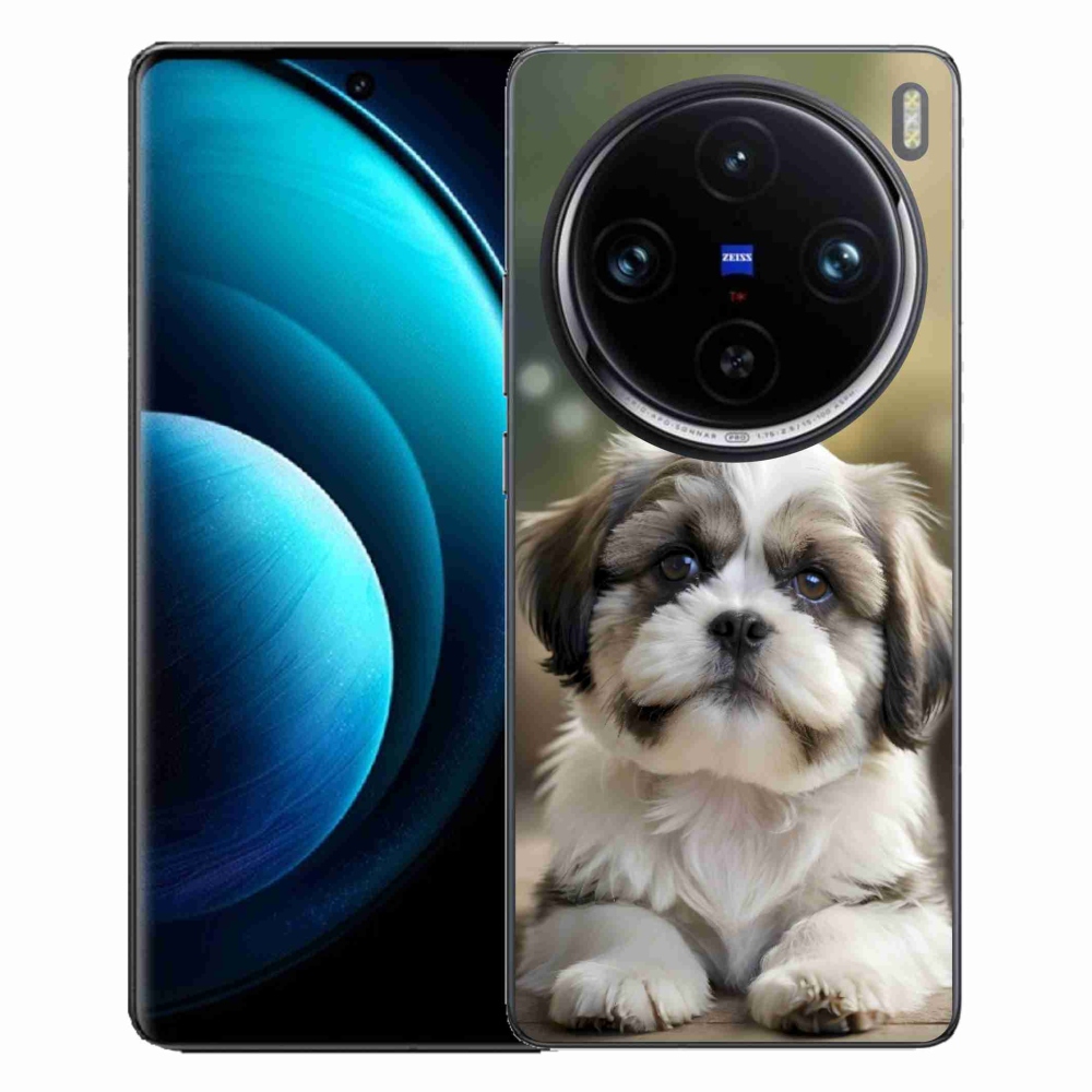Gelový kryt mmCase na Vivo X100 Pro 5G - roztomilý shih-tzu
