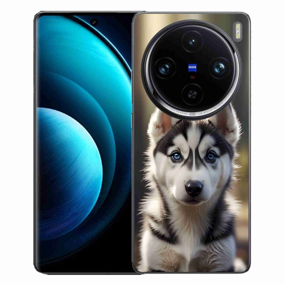 Gelový kryt mmCase na Vivo X100 Pro 5G - roztomilý sibiřský husky