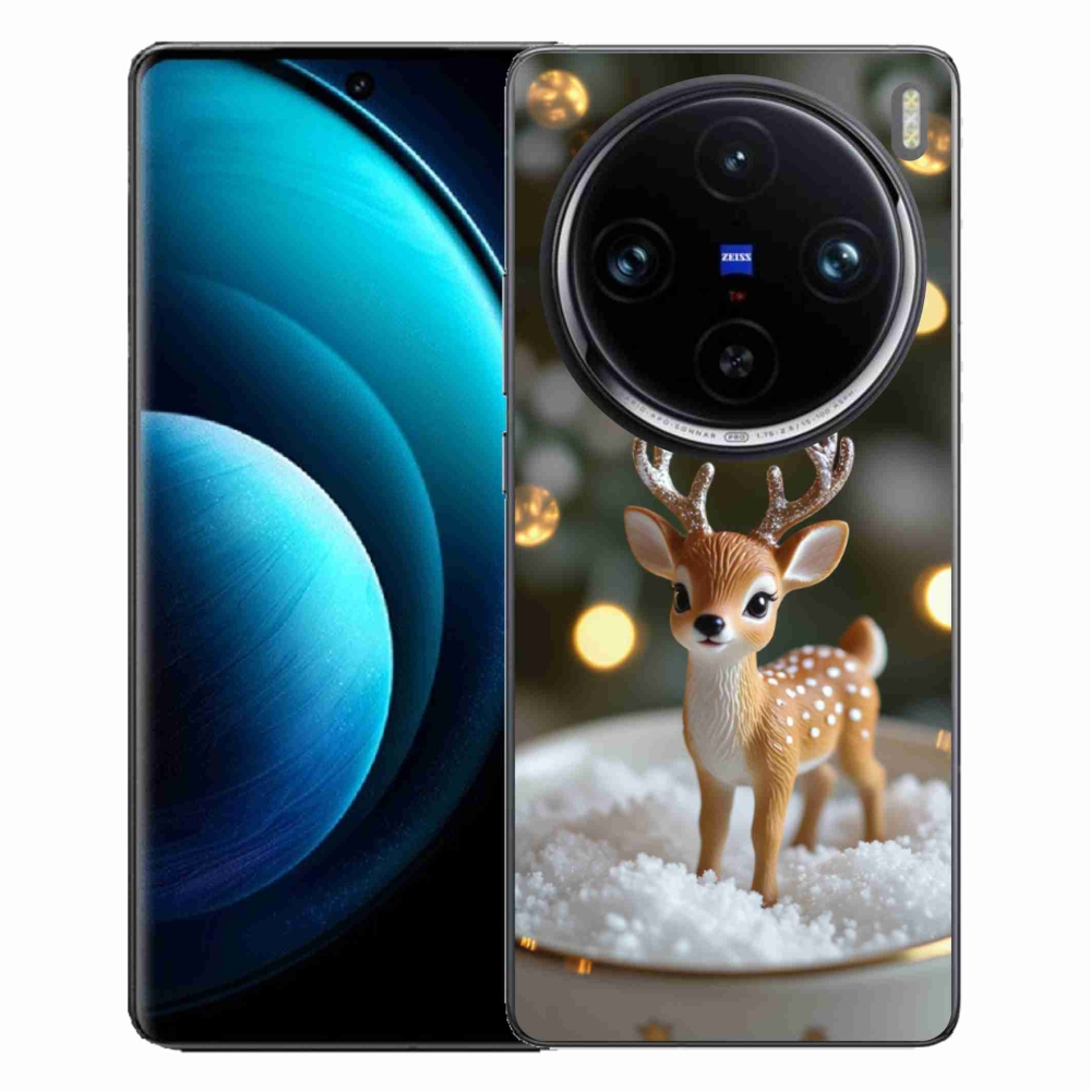 Gelový kryt mmCase na Vivo X100 Pro 5G - roztomilý vánoční jelen