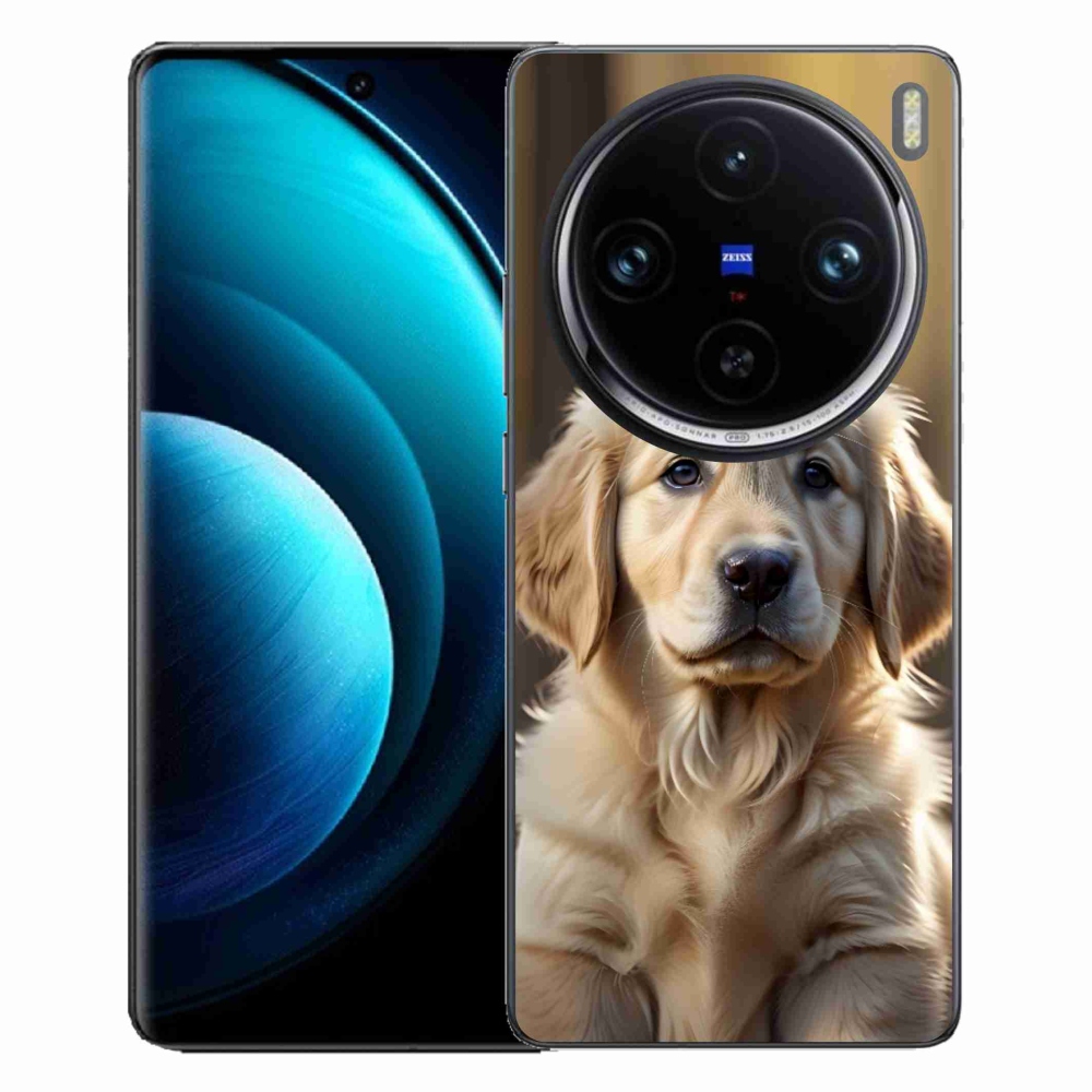 Gelový kryt mmCase na Vivo X100 Pro 5G - roztomilý zlatý retrívr
