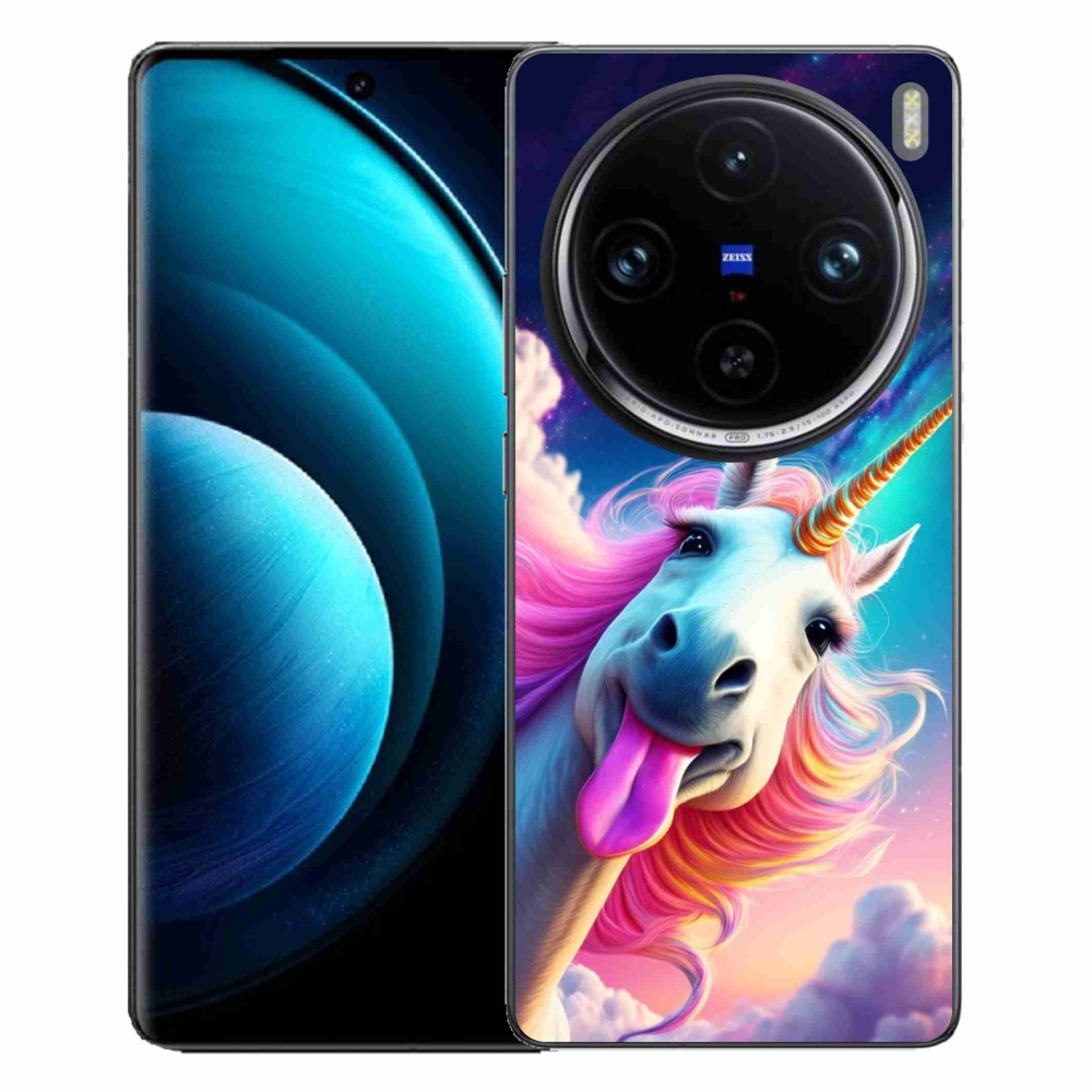 Gelový kryt mmCase na Vivo X100 Pro 5G - šílený jednorožec