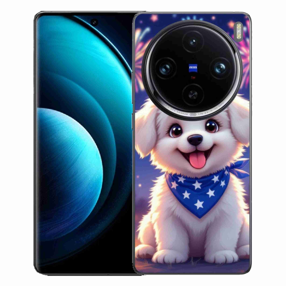 Gelový kryt mmCase na Vivo X100 Pro 5G - slavnostní štěně