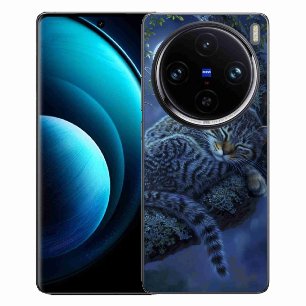 Gelový kryt mmCase na Vivo X100 Pro 5G - spící kočka