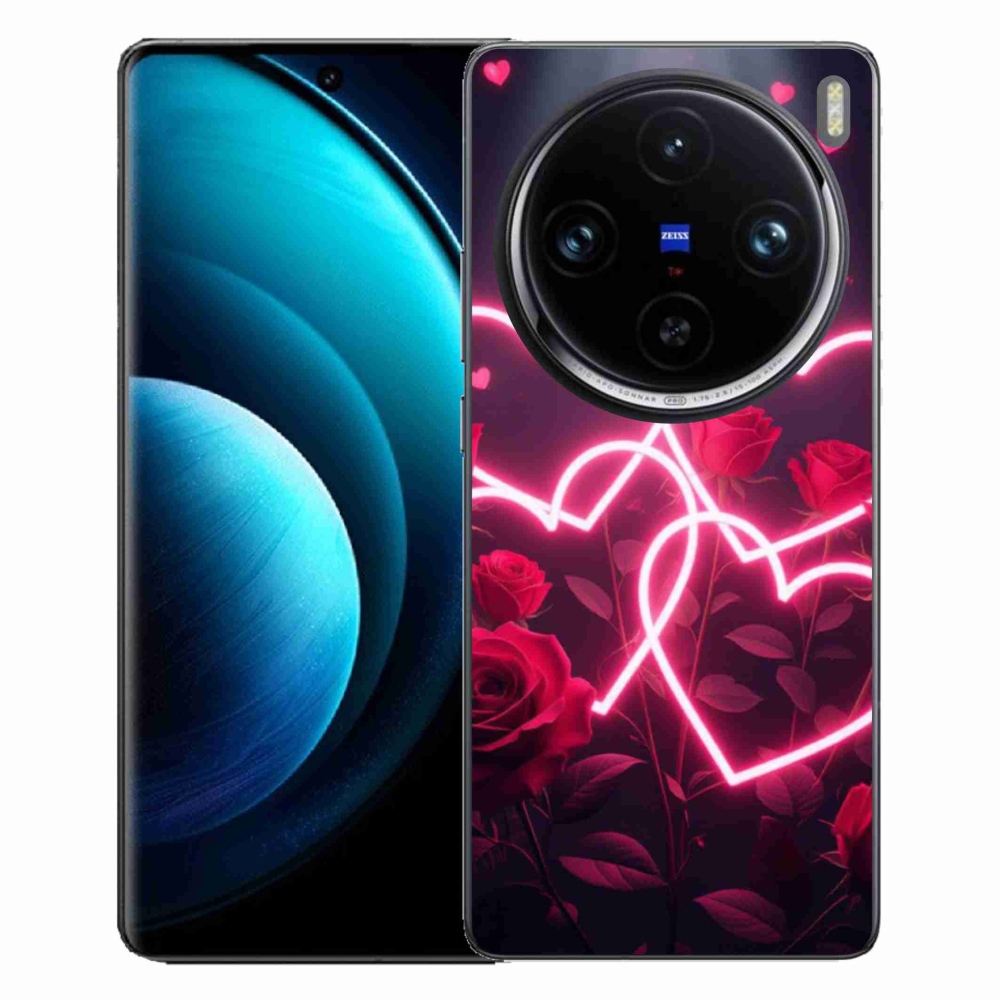 Gelový kryt mmCase na Vivo X100 Pro 5G - srdce lásky