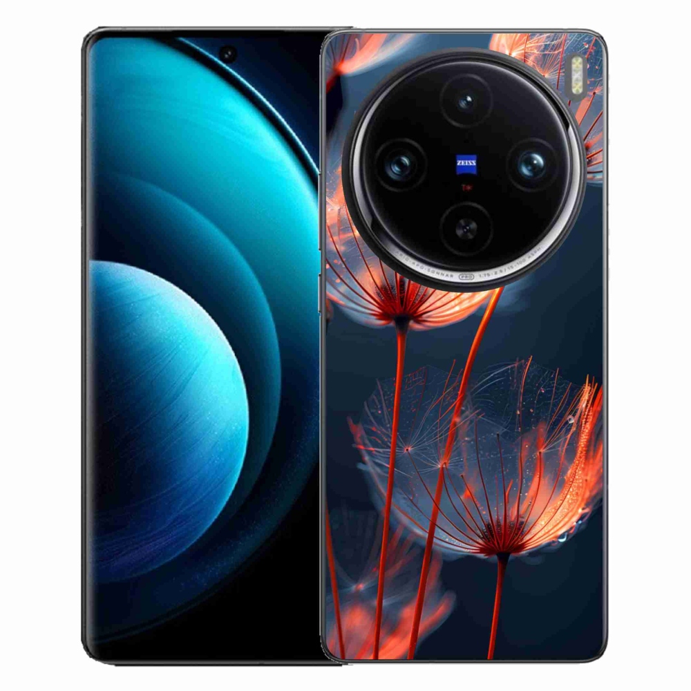 Gelový kryt mmCase na Vivo X100 Pro 5G - světélkující chmýří