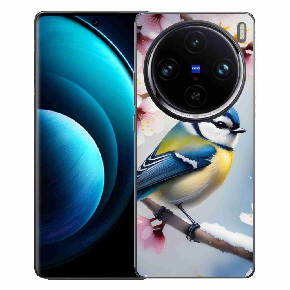 Gelový kryt mmCase na Vivo X100 Pro 5G - sýkorka