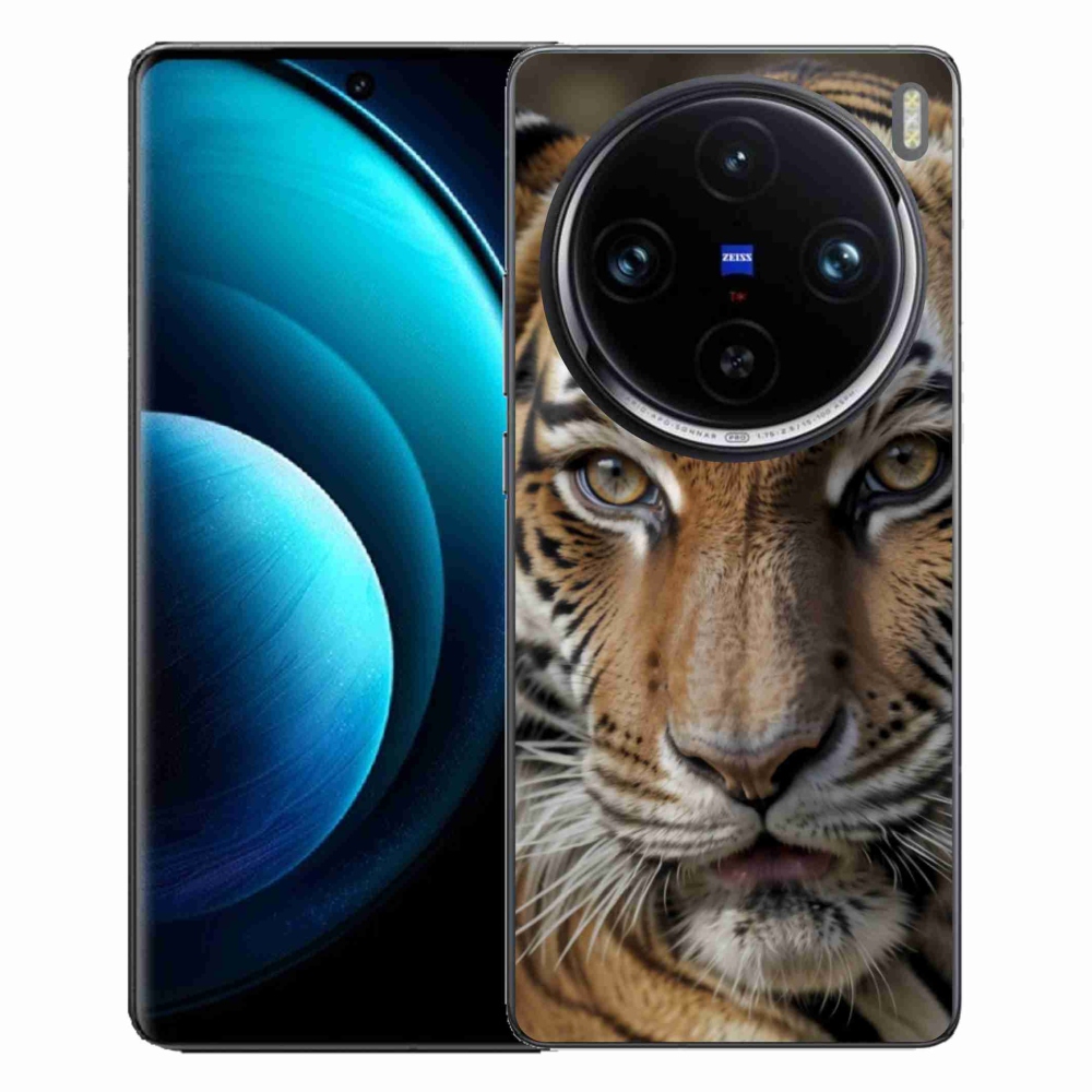 Gelový kryt mmCase na Vivo X100 Pro 5G - tygří pohled