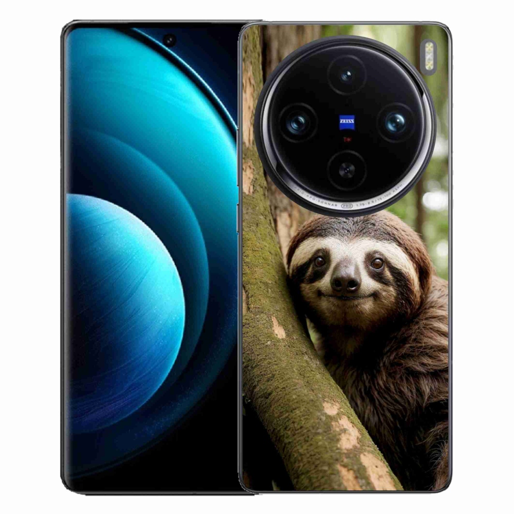Gelový kryt mmCase na Vivo X100 Pro 5G - usměvavý lenochod