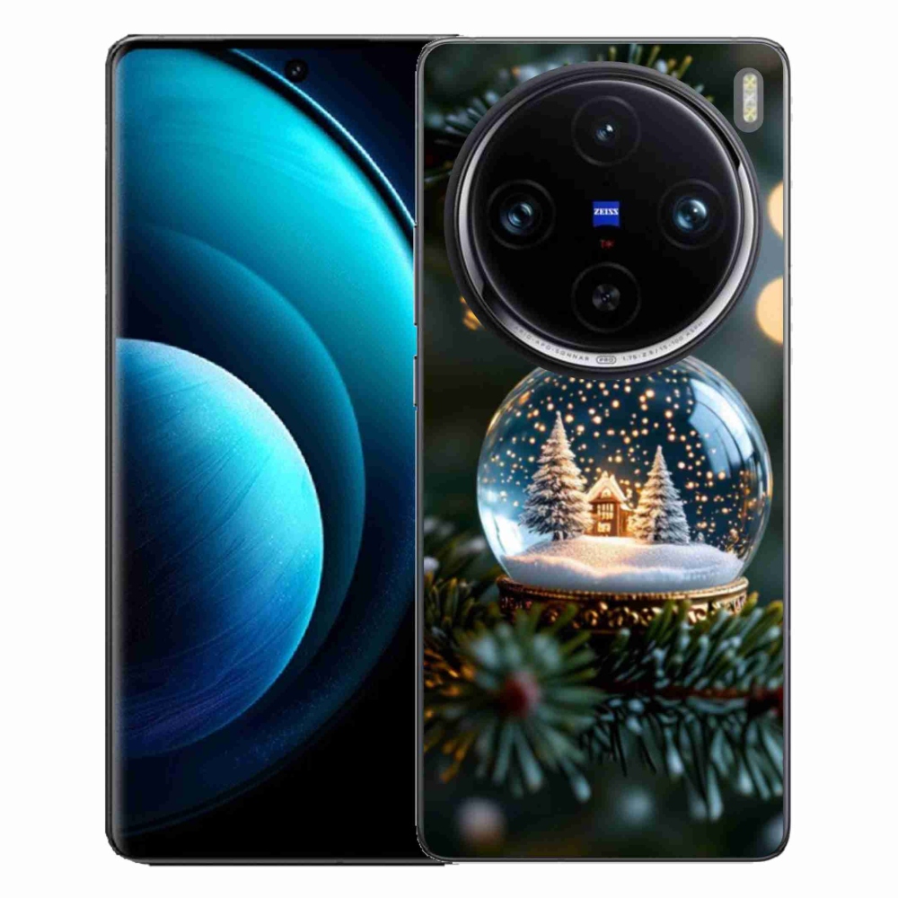 Gelový kryt mmCase na Vivo X100 Pro 5G - vánoční koule 2