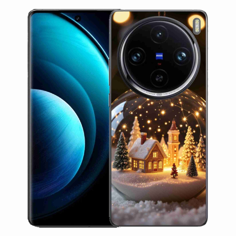 Gelový kryt mmCase na Vivo X100 Pro 5G - vánoční koule 3