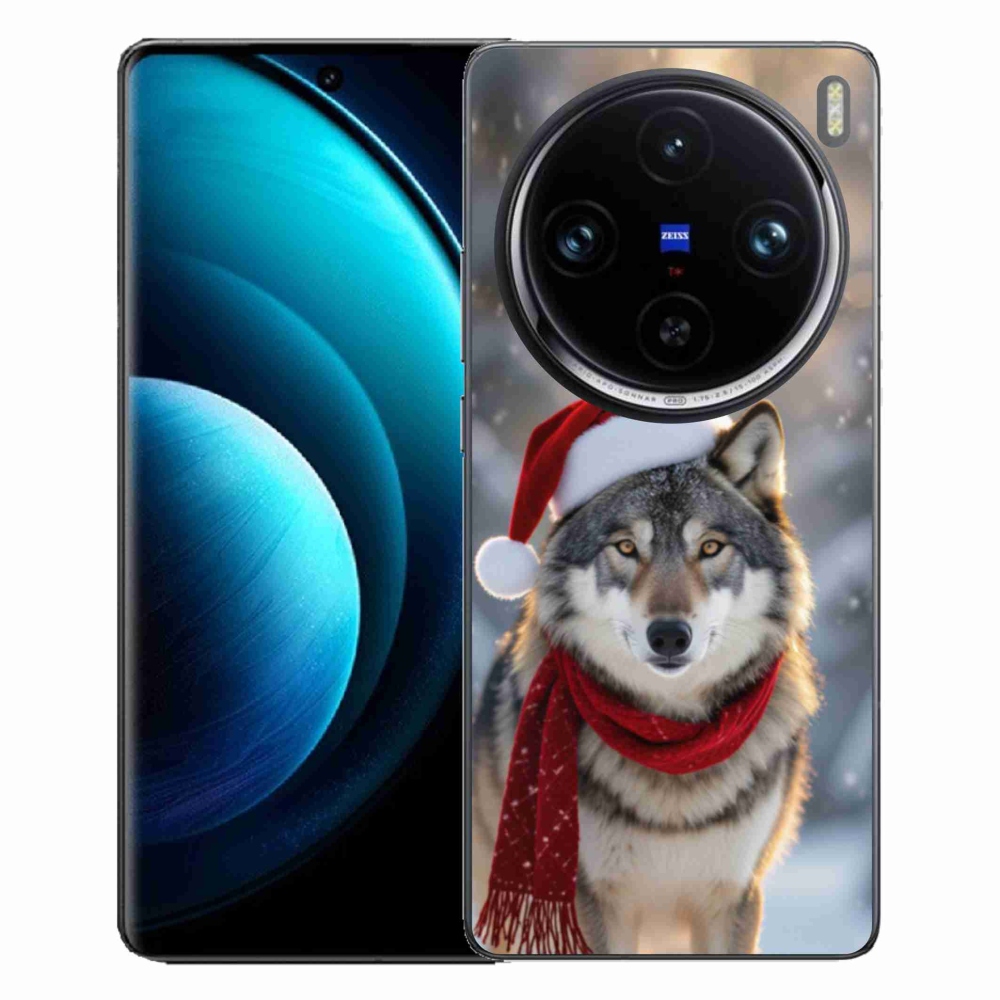 Gelový kryt mmCase na Vivo X100 Pro 5G - vánoční vlk