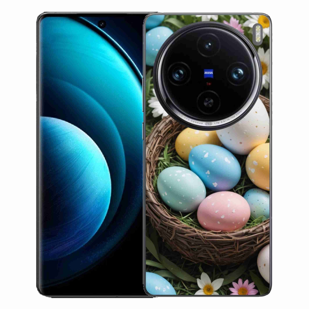 Gelový kryt mmCase na Vivo X100 Pro 5G - velikonoční vajíčka 2