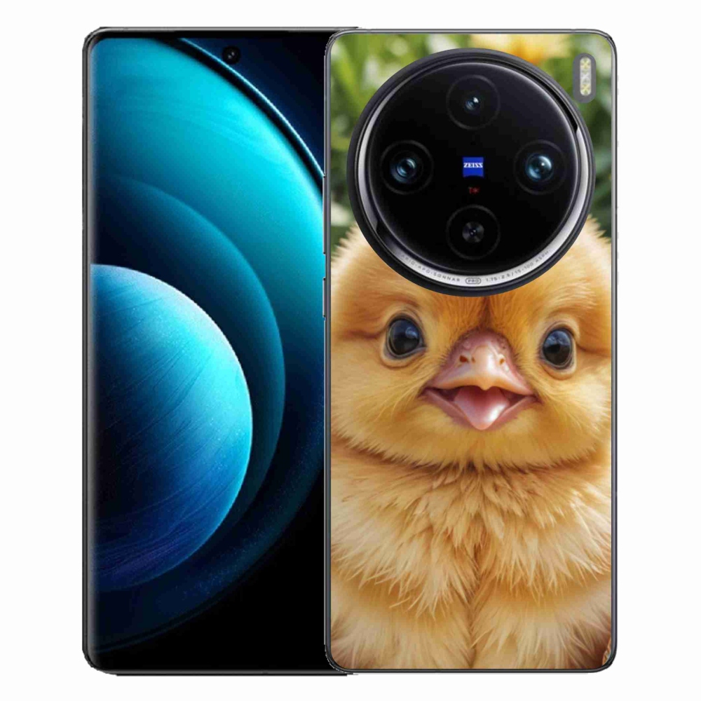 Gelový kryt mmCase na Vivo X100 Pro 5G - veselé kuřátko
