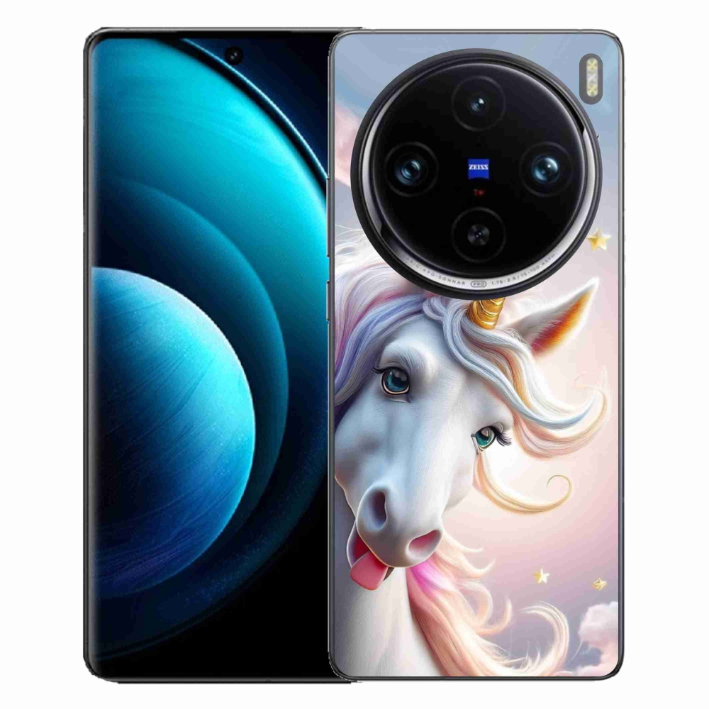 Gelový kryt mmCase na Vivo X100 Pro 5G - veselý jednorožec