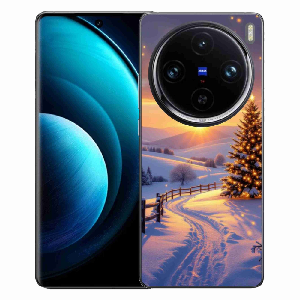 Gelový kryt mmCase na Vivo X100 Pro 5G - zimní krajina