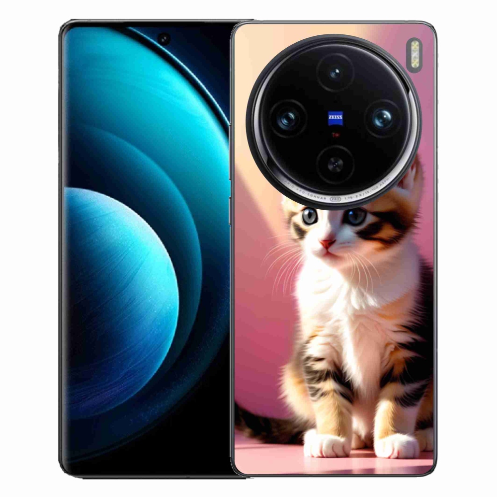 Gelový kryt mmCase na Vivo X100 Pro 5G - zvědavé kotě 2
