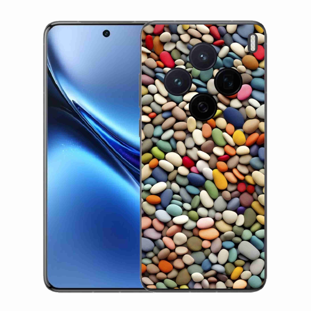 Gelový kryt mmCase na Vivo X200 5G - barevné kamínky 2