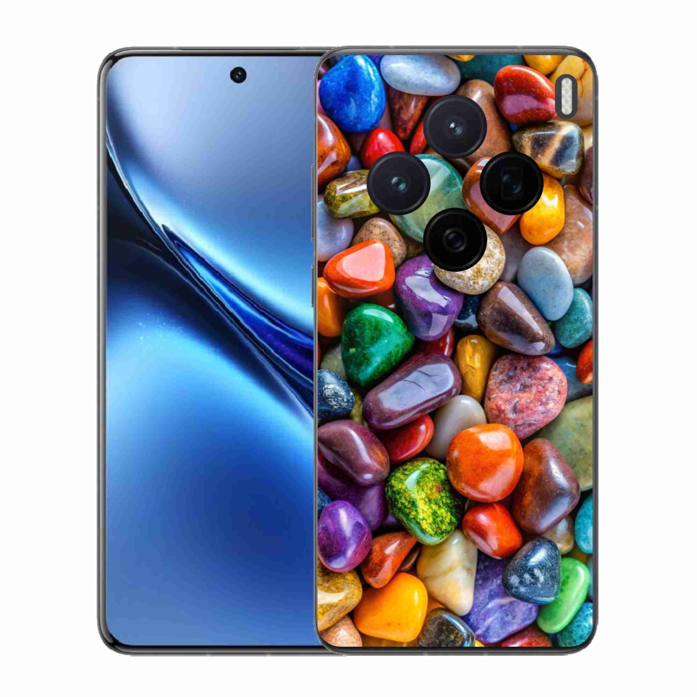 Gelový kryt mmCase na Vivo X200 5G - barevné kamínky