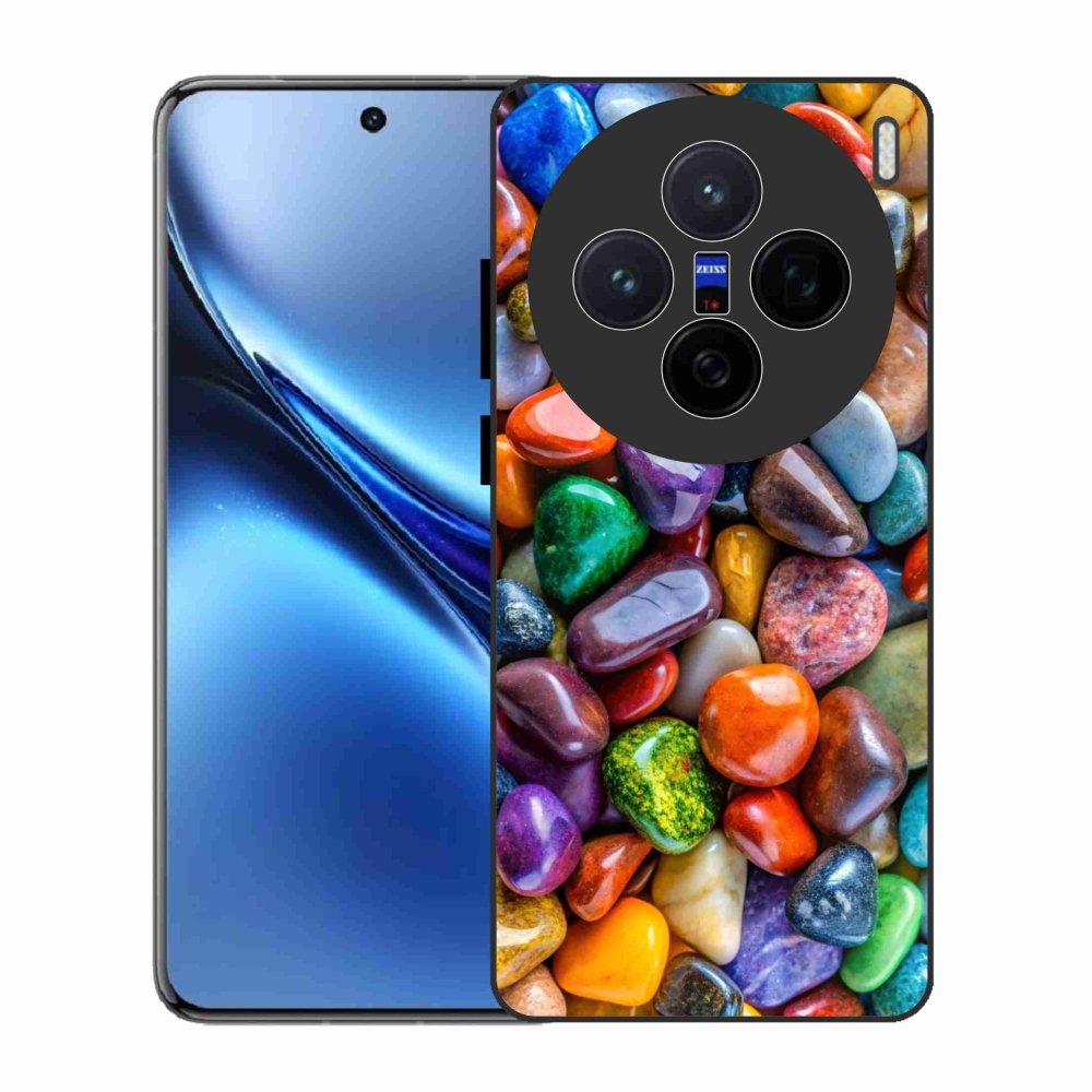 Gelový kryt mmCase na Vivo X200 5G - barevné kamínky
