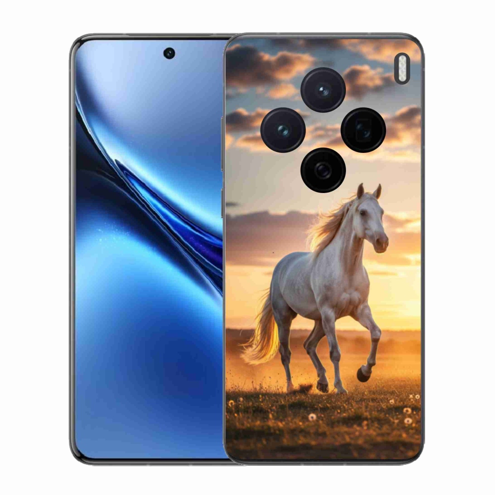 Gelový kryt mmCase na Vivo X200 5G - běžící bílý kůň 2