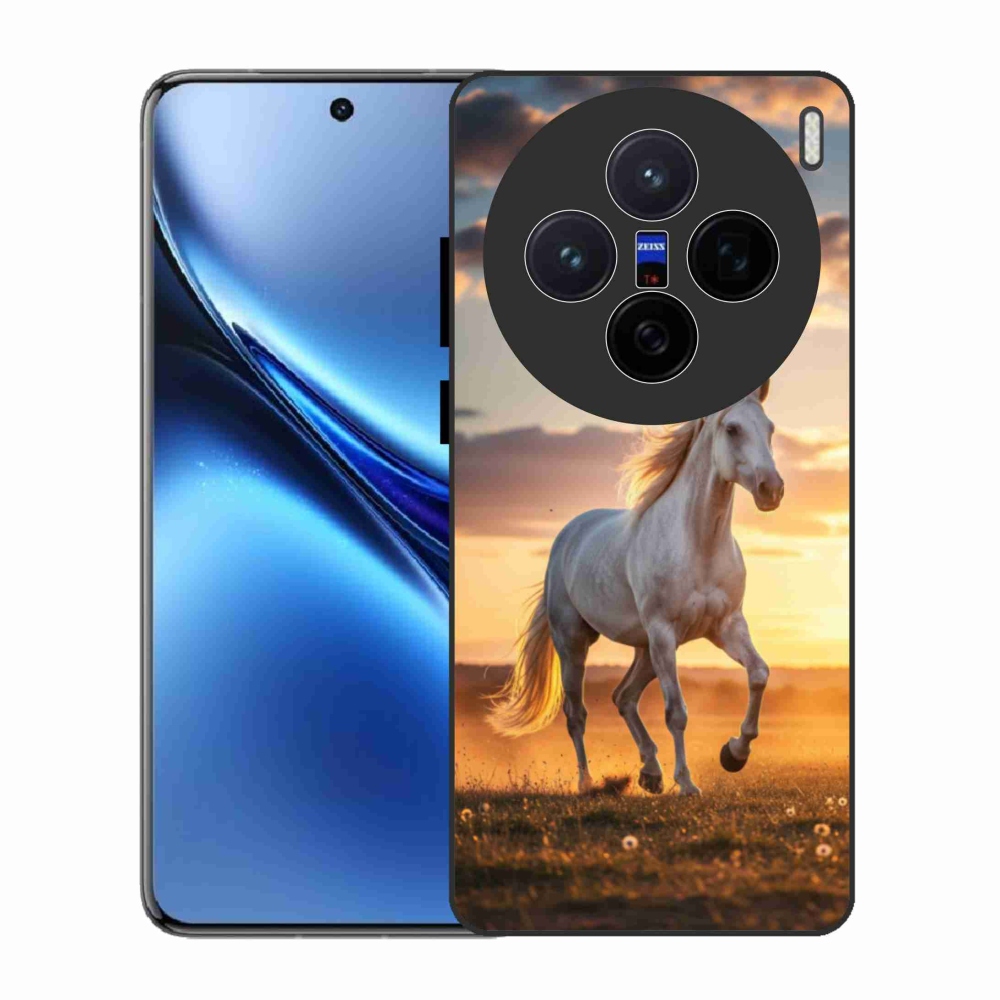Gelový kryt mmCase na Vivo X200 5G - běžící bílý kůň 2