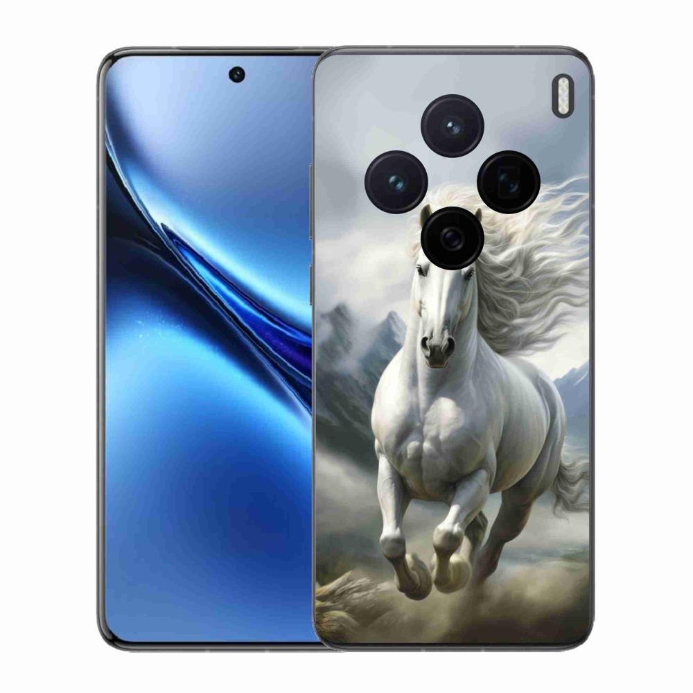 Gelový kryt mmCase na Vivo X200 5G - běžící bílý kůň 3