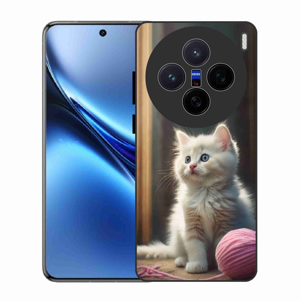 Gelový kryt mmCase na Vivo X200 5G - bílé kotě 2