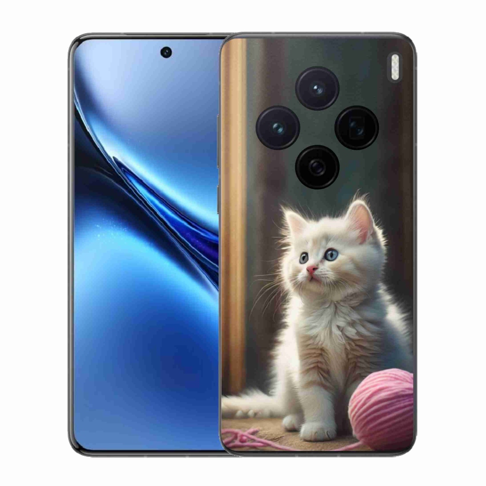 Gelový kryt mmCase na Vivo X200 5G - bílé kotě 2