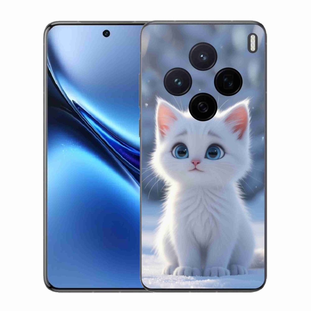 Gelový kryt mmCase na Vivo X200 5G - bílé kotě 3