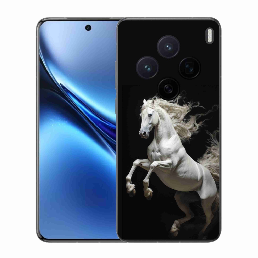 Gelový kryt mmCase na Vivo X200 5G - bílý kůň 4