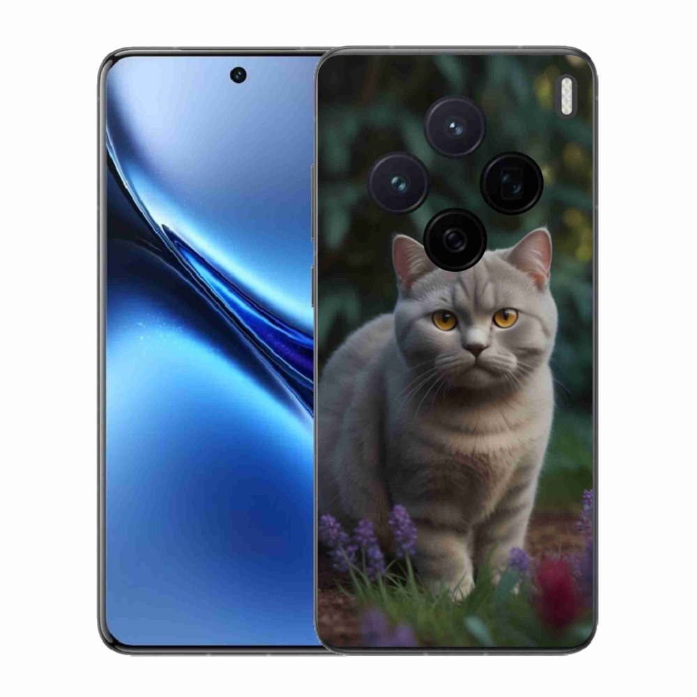 Gelový kryt mmCase na Vivo X200 5G - britská kočka