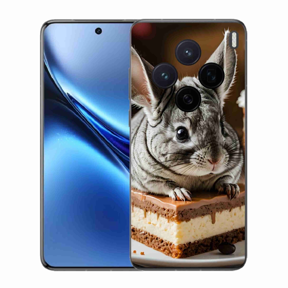Gelový kryt mmCase na Vivo X200 5G - činčila