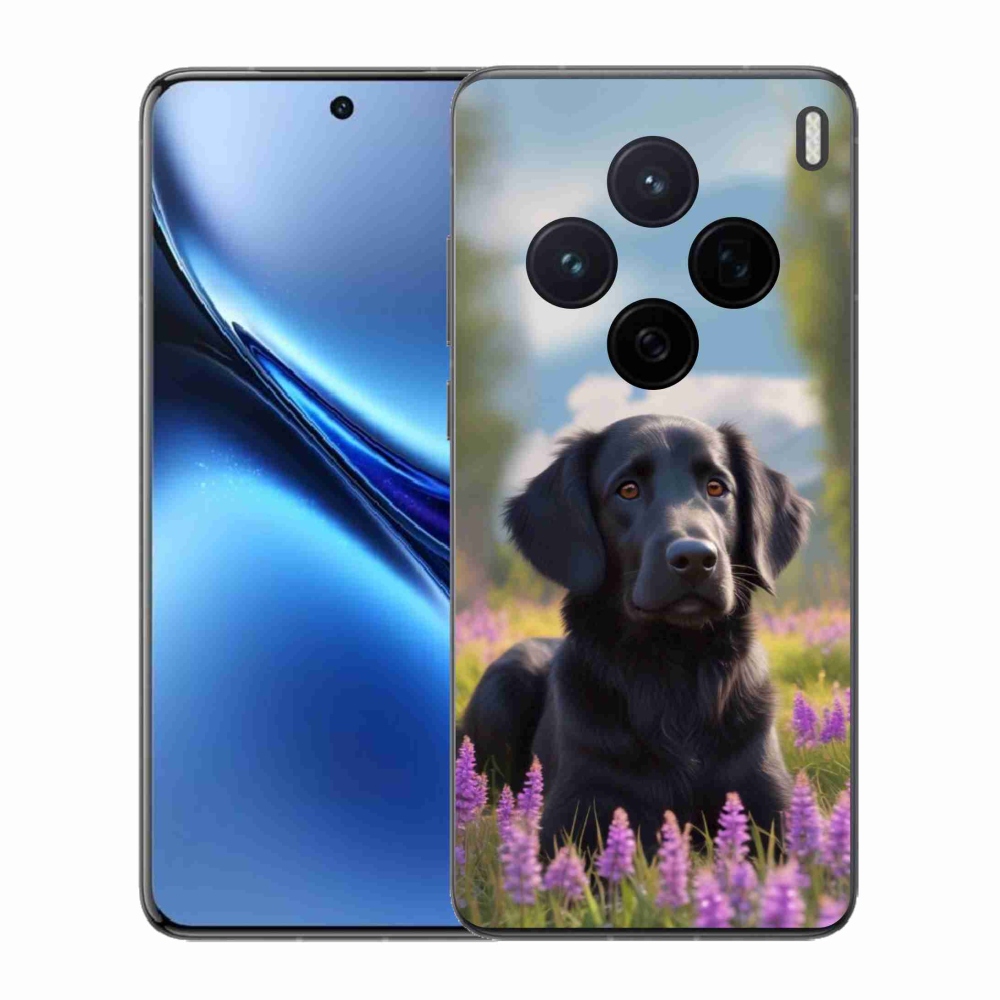 Gelový kryt mmCase na Vivo X200 5G - elegantní černý retrívr