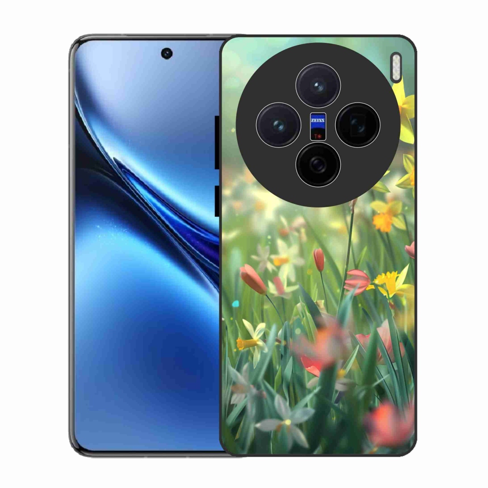 Gelový kryt mmCase na Vivo X200 5G - jarní květy