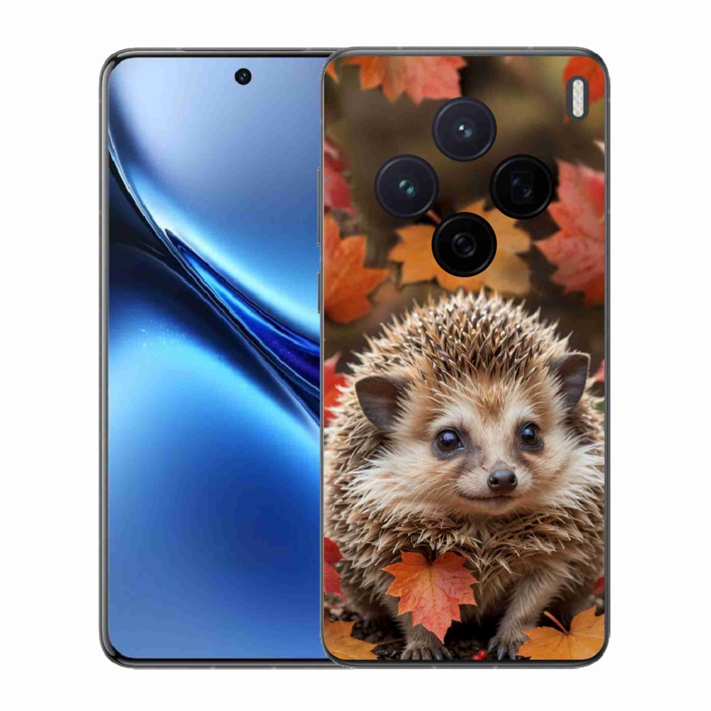 Gelový kryt mmCase na Vivo X200 5G - ježek v listí
