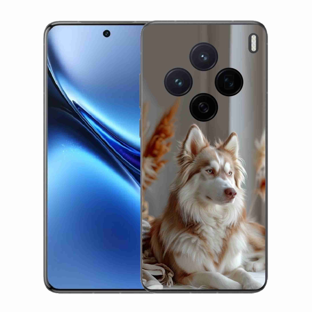 Gelový kryt mmCase na Vivo X200 5G - klidný sibiřský husky