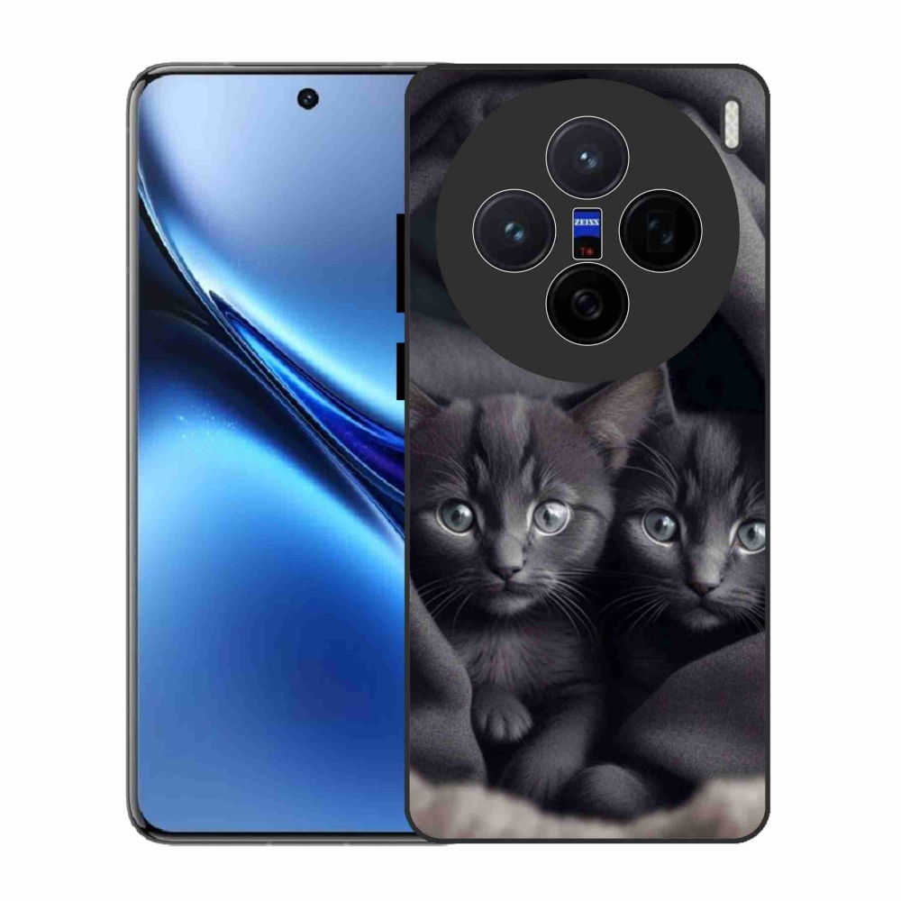 Gelový kryt mmCase na Vivo X200 5G - kočičí duo