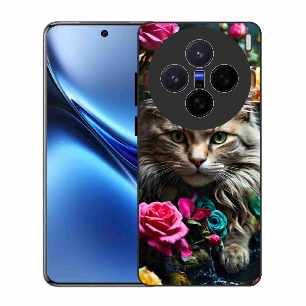 Gelový kryt mmCase na Vivo X200 5G - kočíčí pohled 2