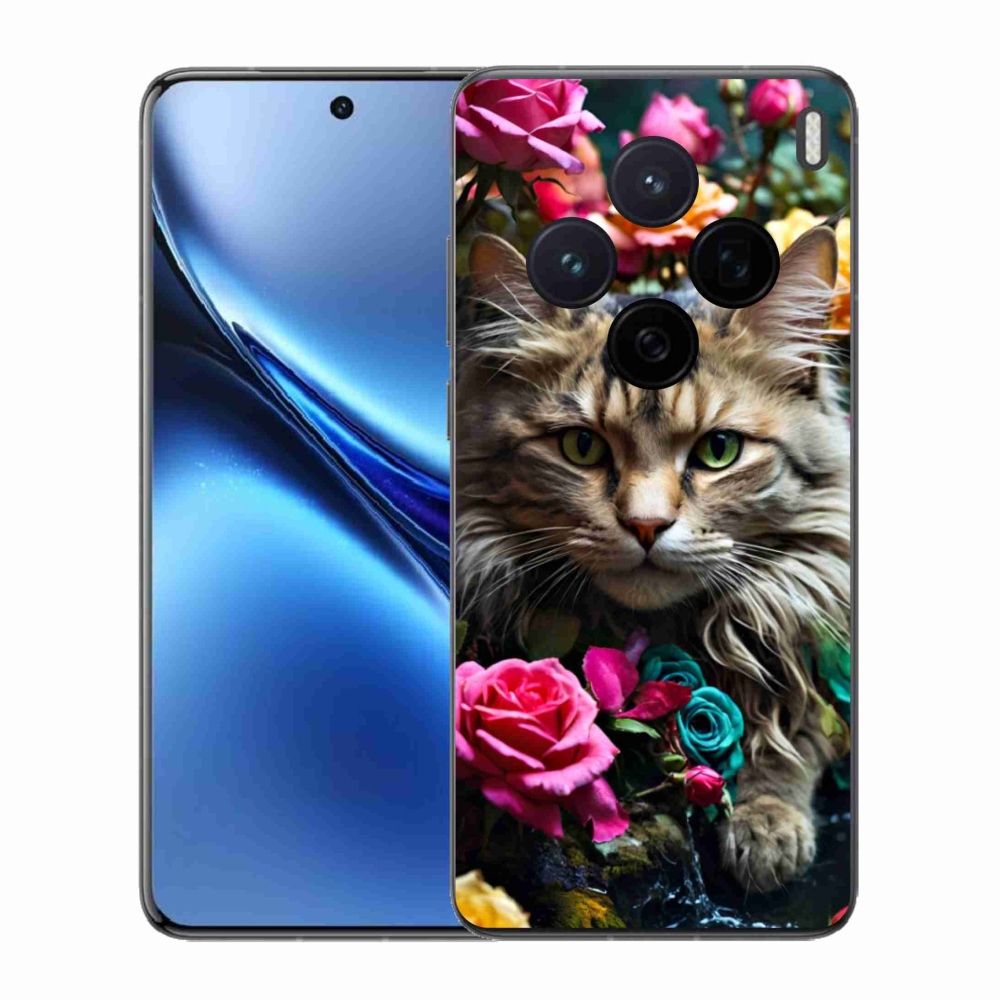 Gelový kryt mmCase na Vivo X200 5G - kočíčí pohled 2